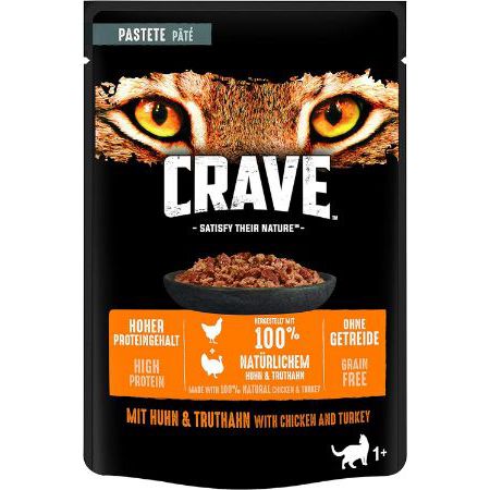 24er Pack Crave Adult Pastete mit Huhn & Truthahn ab 16,28€ (statt 26€)