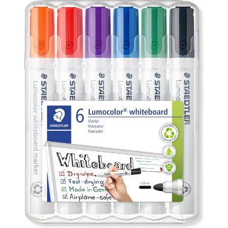 6er Pack Staedtler Lumocolor Whiteboard Marker für 6,91€ (statt 10€)