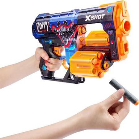 XShot Skins Dread, Poppy Blaster mit 12 Darts für 10,33€ (statt 25€)