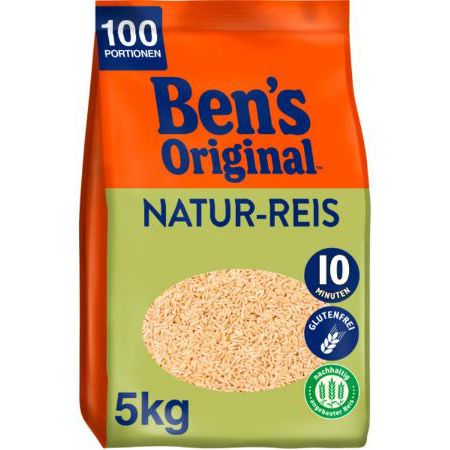 🍚 5Kg Ben’s Original Naturreis, Lose ab 14,30€ (statt 24€)