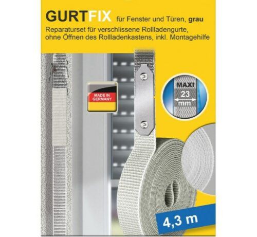 Schellenberg Gurtfix Reparaturset Maxi 23mm in Grau ab 6,99€ (statt 12€)