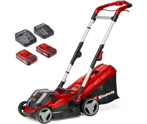 Einhell Akku Rasenmäher 36/34 mit je zwei 3Ah Akkus & Ladegeräten für 219,99€ (statt 264€)