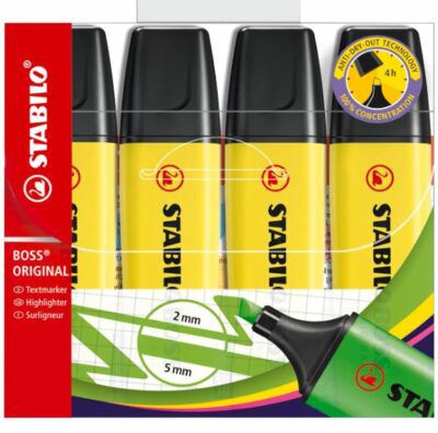 4x Textmarker Stabilo Boss Original für 4,31€ (statt 8€)