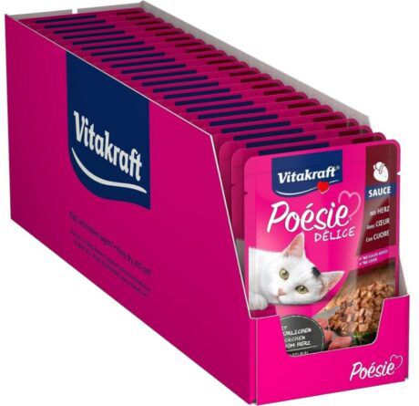 Vitakraft Poésie Délice Katzen Nassfutter   23 x 85g ab 12€ (statt 16€)