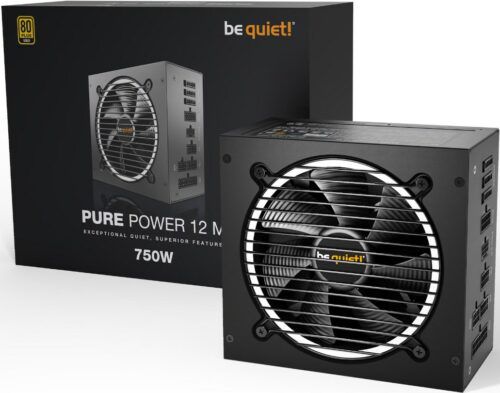 be quiet! Pure Power 12M mod. Netzteil 80+Gold, 750W & ATX 3.0 für 87€ (statt 106€)