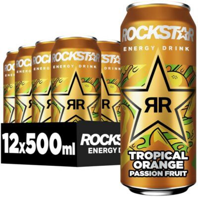 🍊 12x Rockstar Tropical Orange Passion Fruit ab 10,53€ (statt 18€) – 0,87€ pro Dose