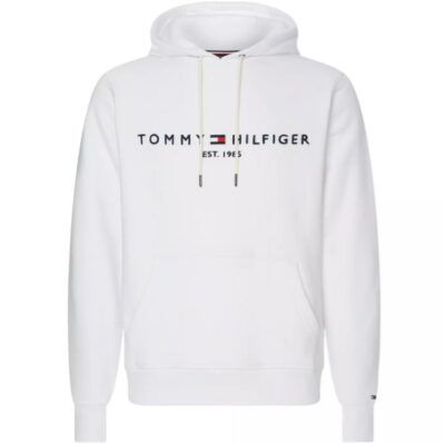 Tommy Hilfiger Blend Logo Hoody in Weiß für 59,95€ (statt 78€)