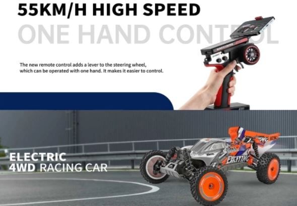 WLtoys 124010 RC 4WD Auto mit Fernbedienung für 69,74€ (statt 90€)