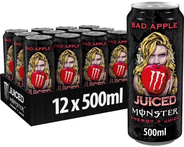 12er Pack Monster Energy Bad Apple, je 500ml ab 12,34€ (statt 18€)