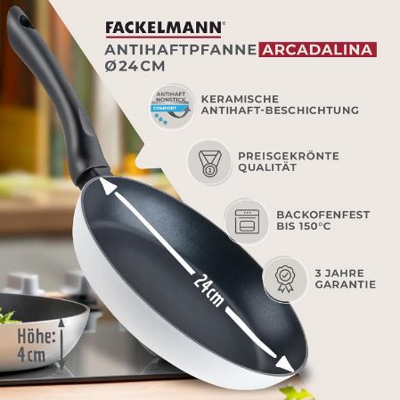 Fackelmann Arcadalina Bratpfanne, 24cm für 17,99€ (statt 25€)