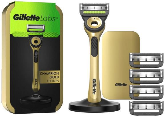 Gillette Labs Champion Gold Edition Rasierer inkl. 5 Klingen für 33,99€ (statt 40€)