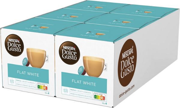 96er Pack Nescafe Dolce Gusto Flat White Kaffeekapseln ab 25,83€ (statt 36€)