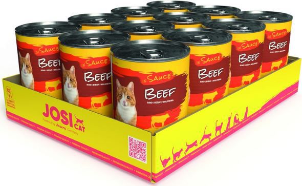 12 x 415g JosiCat Beef in Sauce Katzenfutter ab 8,54€ (statt 16€)