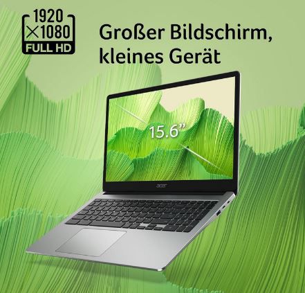 Acer Chromebook 315 Laptop mit 15,6 FHD Display für 229€ (statt 298€)
