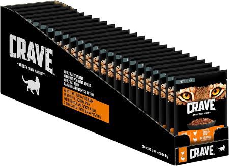 24er Pack Crave Adult Pastete mit Huhn & Truthahn ab 16,28€ (statt 26€)