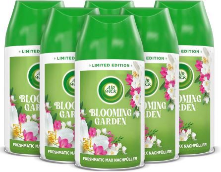 6er Pack Air Wick Freshmatic Max Raumspray Blooming Garden für 16,89€ (statt 30€)