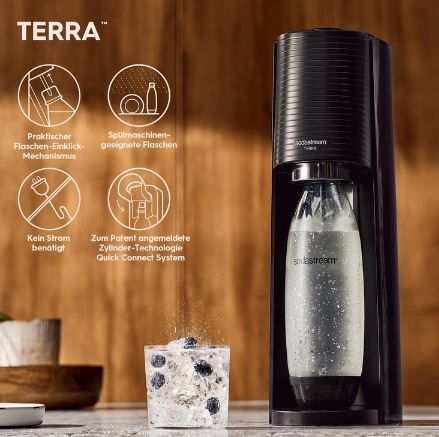 🚰 SodaStream Terra Wassersprudler Promopack für 69,99€ (statt 85€)