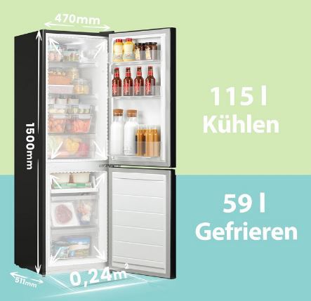 Comfee RCB169DK2(E) Kühl /Gefrierkombination für 245,65€ (statt 299€)