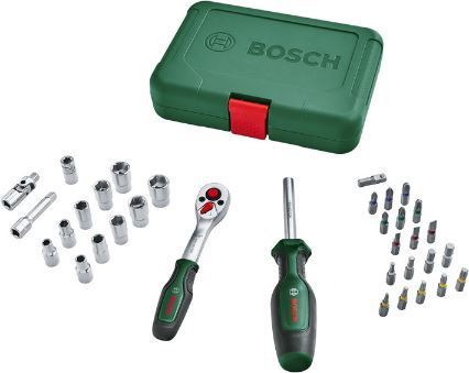 Bosch Ratschen & Steckschlüsselsatz Set, 34 teilig für 36,69€ (statt 46€)