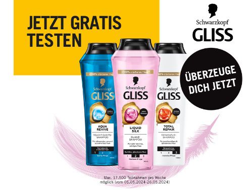 Gliss Shampoo kostenlos ausprobieren