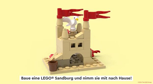 Gratis: LEGO Sandburg bei Bauaktion in LEGO Stores am 01.06.
