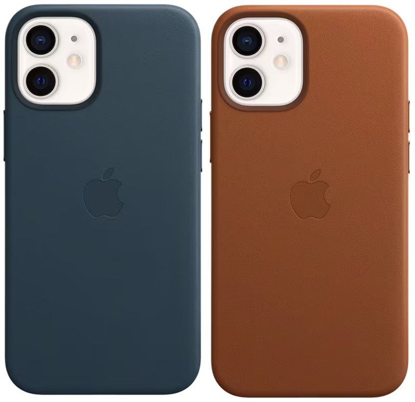 Apple iPhone 12 Mini Leder Case in Blau oder Braun je 17,99€ (statt 27€)
