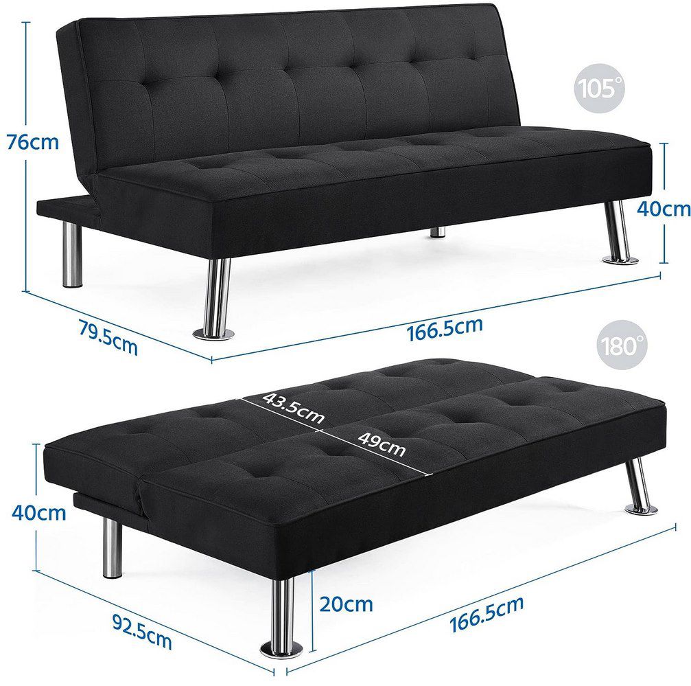 Yaheetech Schlafsofa mit Liegefläche 166,5 x 92 cm für 121€ (statt 149€)