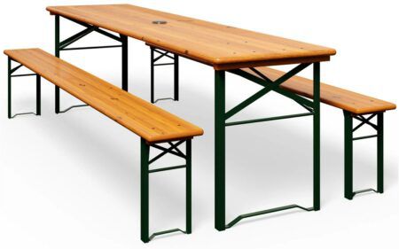Casaria Bierzeltgarnitur 170cm 3teilig für 78,95€ (statt 102€)