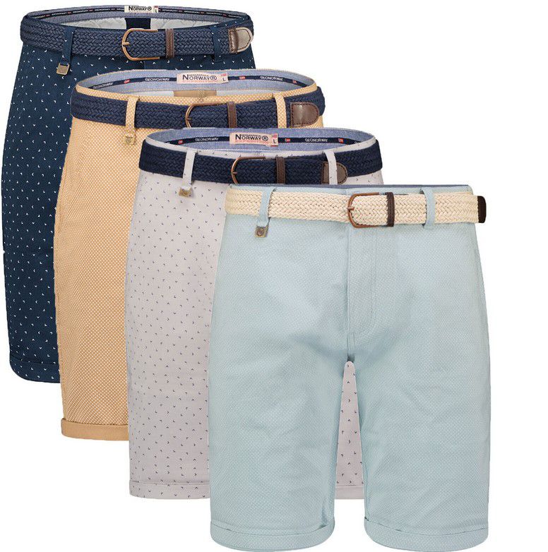 Geographical Norway Chino Shorts mit Gürtel für 34,90€ (statt 42€)