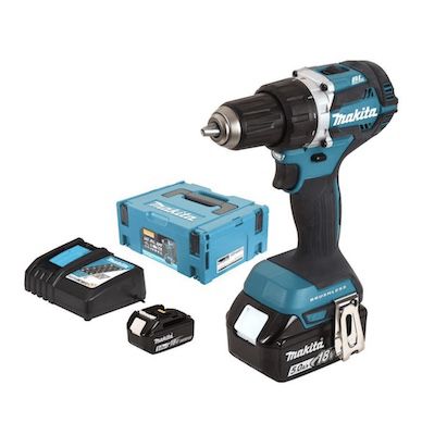 Makita DDF484RTJ Akku-Bohrschrauber + 2x 5,0Ah für 241,84€ (statt 284€)