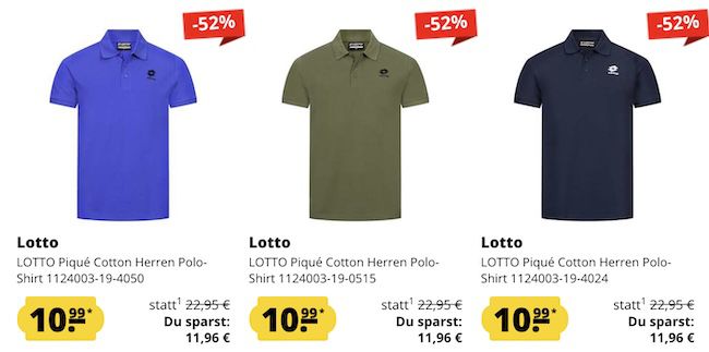 👕 SportSpar Poloshirt Fixpreis Sale   Jedes Poloshirt 10,99€ zzgl. Versand + 5€ Gutschein ab 60€