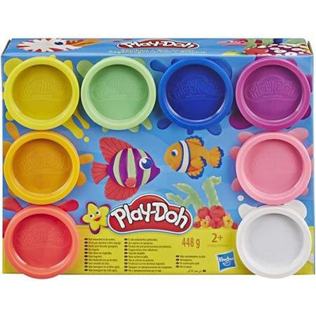 8er Pack PlayDoh Knete in Regenbogenfarben für 4,99€ (statt 8€)