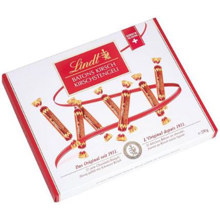 Lindt Batons Kirschstengeli mit Kirschlikör, 250g ab 13,58€ (statt 20€)