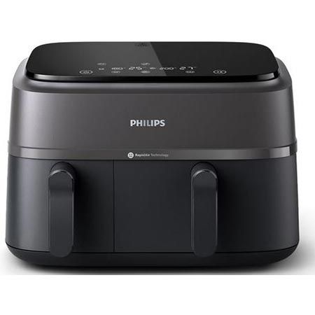 🍟 Philips NA350/00 Dual Basket Airfryer 3000 Serie, 9L für 149,98€ (statt 170€)