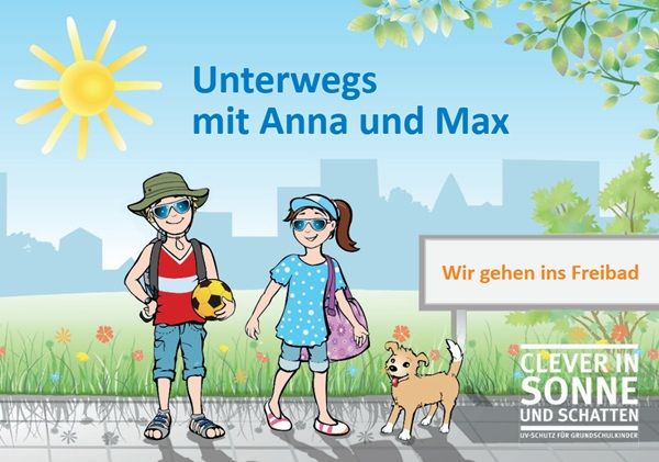 Gratis Kinderbuch: Unterwegs mit Anna und Max - Wir gehen ins Freibad Gratis Kinderbuch: Unterwegs mit Anna und Max Wir gehen ins Freibad