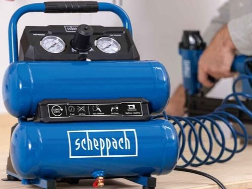 Scheppach Kompressor HC10 Twin ölfrei, 8 bar für 68,31€ (statt 76€)