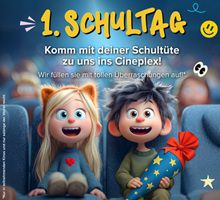 Kostenlose Füllung der Schultüte für Erstklässler in teilnehmenden Cineplex-Kinos