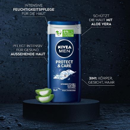 Nivea Men Protect & Care Duschgel, 250ml ab 1,19€ (statt 2€)