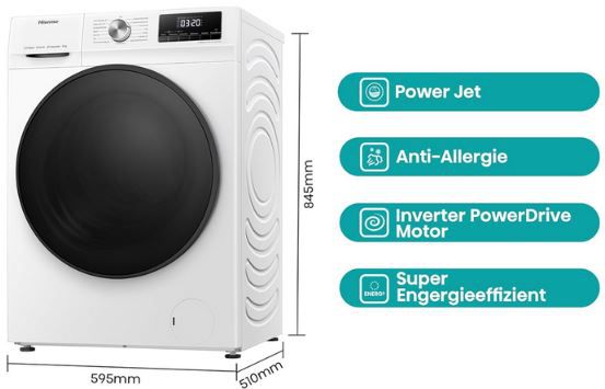 Hisense WFQA8014EVJM Waschmaschine 8kg ab 288€ (statt 395€)