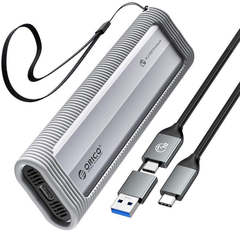 ORICO M.2 NVMe USB 3.2 10Gbps Gehäuse mit Silikon Schutzhülle für 13,74€ (statt 25€)