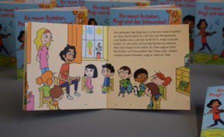 Gratis Pixibuch: Ein neuer Erzieher, Pingi und das Schaumbad