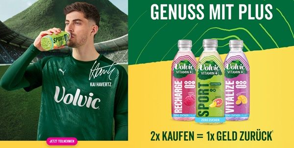 Wieder da! Volvic Vitamin+ kostenlos ausprobieren - 2 für 1 Aktion Wieder da! Volvic Vitamin+ kostenlos ausprobieren 2 für 1 Aktion