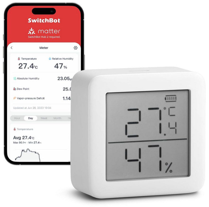 🌡️ SwitchBot Digital Thermo- & Hygrometer mit Bluetooth für 7,99€ (statt 16€)