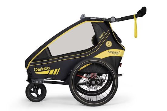 Qeridoo Kidgoo2 Sport Fahrradanhänger Limited Edition BVB für 435,52€ (statt 550€)