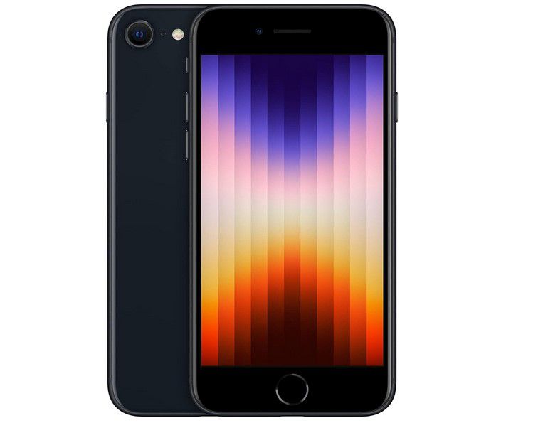 Apple iPhone SE (2022) 128GB in Schwarz refurb. für 247,50€ (statt neu 445€)