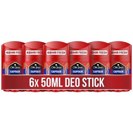 6x Old Spice Captain Deo Stick je 50ml für 15,10€ (statt 21€)