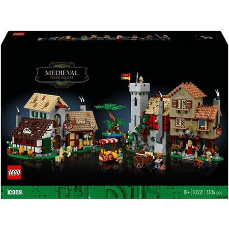 🧱 LEGO 10332 Icons Mittelalterlicher Stadtplatz mit 3.304 Teilen für 179,99€ (statt 210€)