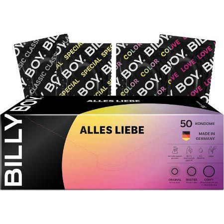 50er Pack Billy Boy „Alles Liebe“ Kondome 52, 55, 56mm ab 14,95€ (statt 21€)
