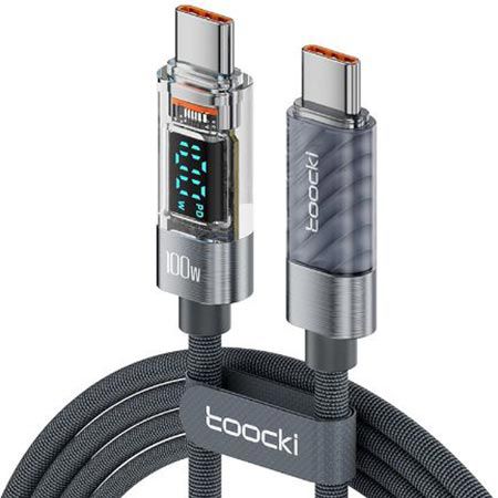 toocki 100W USB C Kabel mit LED Display (2m) für 5,68€ (statt 10€)