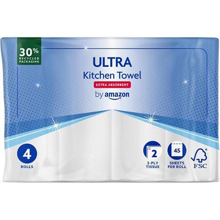 4x by Amazon Ultra Küchenrollen mit 4 Rollen ab 10€ (statt 14€)